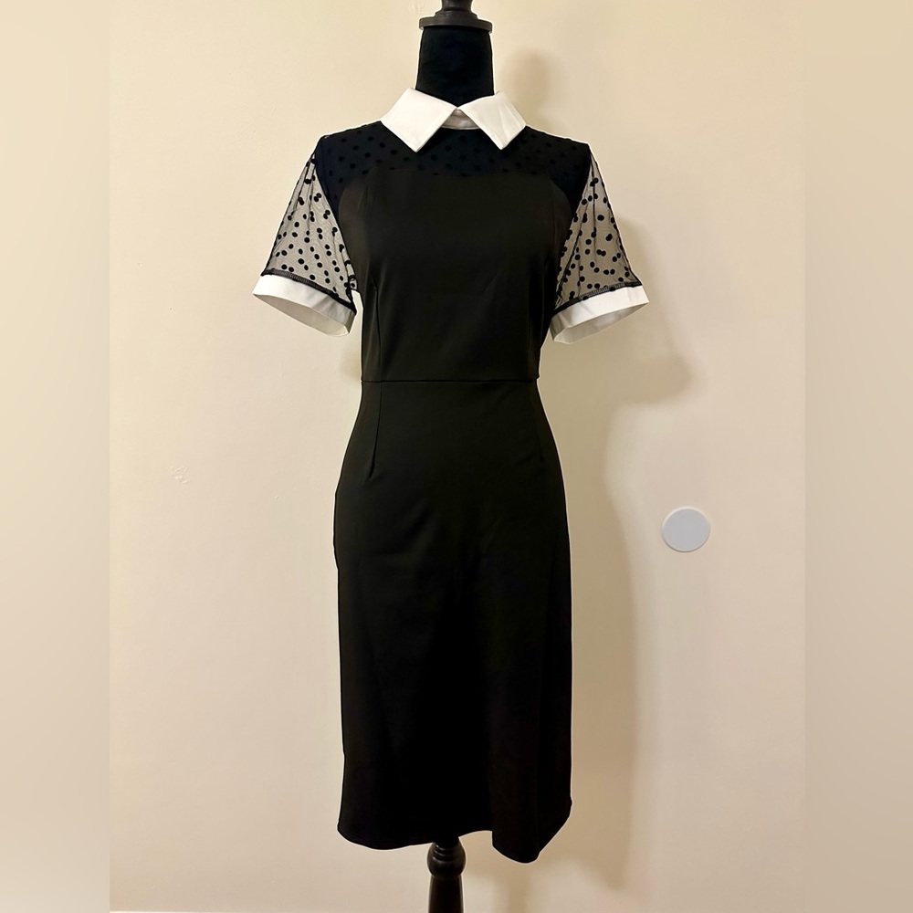 Black Retro Pencil Dress